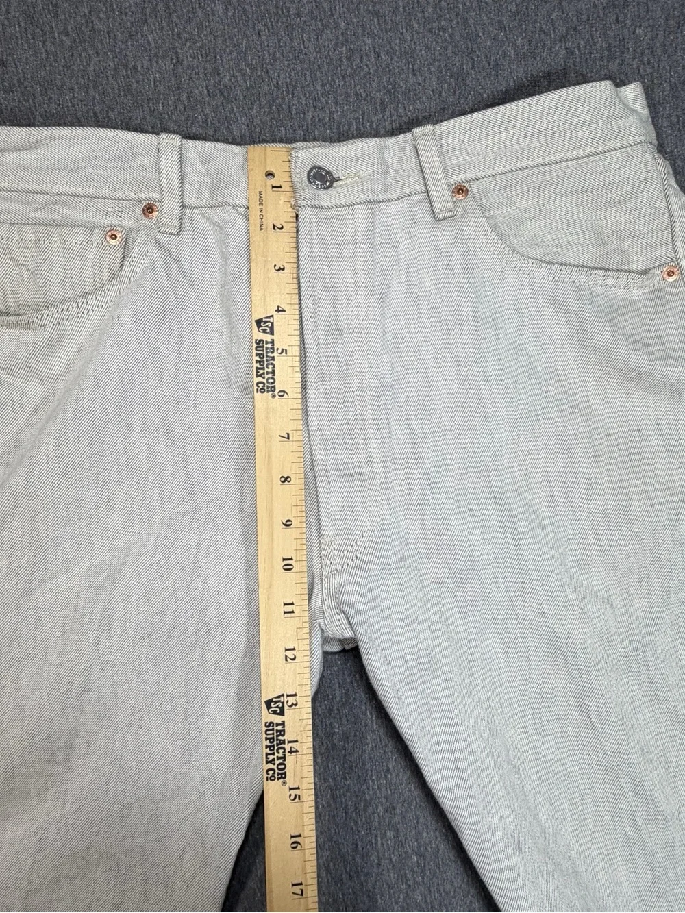 Levi's 501 Original Fit Jeans Men’s 36x32 Beige/Tan Button Fly 00501-0989